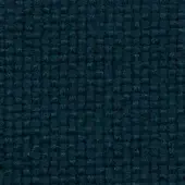 Teal basketweave fabric texture displaying a dense, nubby weave with a consistent solid dye and a grid-like yarn intersection pattern; label visible.