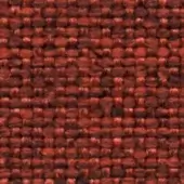Woven fabric texture, reddish-brown tone, grid pattern with circular elements and subtle mottling; includes textile identification text.