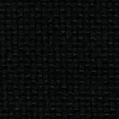 Black woven fabric texture with repeating circular nodes, displaying a matte finish and visible thread detail; text reads “frag > fabric > cat. c > 24 sole > sole 24 s418”.