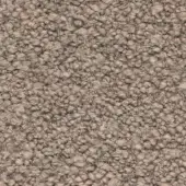 Beige looped pile fabric texture with dense, irregular loops; sample labeled “frag > fabric > cat. c > 61 teddy > beige 61 0510”.