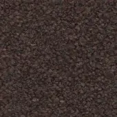 Brown looped pile fabric texture with a fuzzy, matte finish and consistent, short loops; sample labeled “frag > fabric > cat. c > 61 teddy > brown 61 9816.”