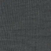 Dark gray woven fabric sample with heathered texture, tan and gold threads, and a white label reading “frag > fabric > cat. plus > 53 canvas > canvas 53 854”.