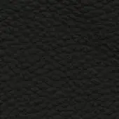 Black leather texture with repeating geometric pebble-grain pattern, matte finish, consistent embossed detail for upholstery applications.