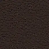 Coffee brown pebble-grain leather texture with a matte finish, displaying a consistent, subtly rough surface ideal for upholstery applications.