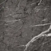 Graphite marble texture with dark gray base, irregular cracks, and white veins creating a dynamic, organic pattern and matte finish.