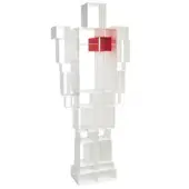 Superior Casamania Robox bookcase built in white with a vibrant red heart offering minimalist storage