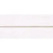 White grosgrain ribbon with a textured surface and central beige thread, displaying a consistent width and matte finish against a white background.