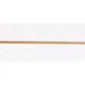 Gold cord on white textured surface, horizontal composition with speckled porous material and consistent cylindrical shape, diffused lighting.