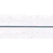 Dark blue thread line on textured white background, granular surface, minimalist composition, neutral lighting, slight sheen, simple contrast.