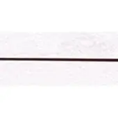 White paper ribbon with central dark brown cord, displaying a subtle textured surface and minimalist composition against a white backdrop.