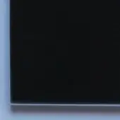 Anthracite glass panel with a rectangular shape and reflective surface, displayed against a white backdrop with a vertical edge.