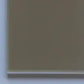 Glass sheet, coffee cream color, rectangular form with smooth surface and subtle translucency, diffused lighting.