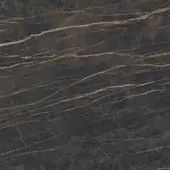 Pyrocermic texture, charcoal gray with diagonal striations in cream and golden brown, creating a marbled, polished stone effect.