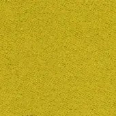 Yellow fabric swatch with a dense diagonal weave and granular texture, studio shot displaying color variation and yarn intersections.