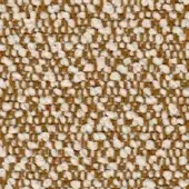 Woven fabric texture with cream circular pattern and brown horizontal threads, displaying a nubby, dense weave; lapalma fiocco 9201 textile.