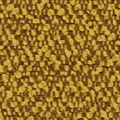 Woven fabric texture, mustard yellow and brown, dense irregular grid pattern with looped and knotted yarns, Lapalma Fiocco 9203 textile.