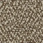 Fiocco Fidivi fabric texture, brown and off-white woven with nubby loops, irregular pattern, close-up detailed surface.