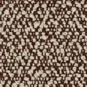 Lapalma Fiocco Fidivi fabric, color 9221, displays a dense dark brown warp with raised cream-colored tufts creating a textured, nubby weave.