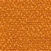 Orange wool blend fabric texture with a dense, nubby weave and visible “lapalma Fiocco 9303” label along the bottom edge.
