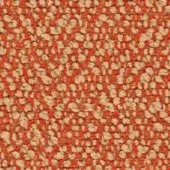 Woven fabric texture, muted orange and beige, irregular speckled pattern with dense grid structure and protruding tufts; Lapalma fiocco 9402 (b).