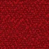 Fiocco Fidivi fabric b. by Lapalma: red wool texture with dense weave, raised knots, matte finish, and subtle yarn strand contrast.