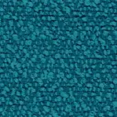 Teal blue fabric texture with a nubbed, looped pile and horizontal ridges; label reads “lapalma > fabric (b) > b – fiocco fidivi > fiocco 9606”.