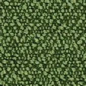 Olive-green woven fabric sample with looped pile texture, rounded forms, and darker linear threads; Lapalma Fiocco 9717 material detail.