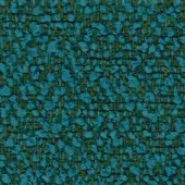 Fiocco 9736 fabric sample, teal and olive woven texture, dense speckled pattern with rounded forms and linear threads, Lapalma collection.