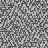Woven fabric texture, gray and off-white, irregular speckled pattern with grid structure and nubby looped pile construction, Lapalma fiocco 9821.
