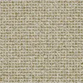 Textured fabric sample, creamy off-white and olive-gold, displays a tight woven grain with a matte finish and subtle horizontal texture.