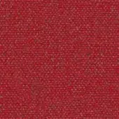 Red linen fabric texture with a tight, irregular weave and matte finish; Lapalma Main Line Flax Camira mlf01 material sample.