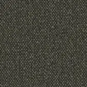 Charcoal gray flax fabric texture with a nubby weave and heathered effect, featuring beige flecks; Camira Main Line Flax collection.