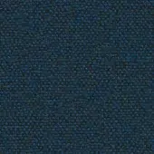 Blue flax fabric texture with a speckled weave, featuring dark gray and charcoal variegation, and a nubby, matte finish—Camira Main Line Flax.