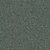 Lapalma fabric sample, muted gray and teal, dense knotted weave with grid structure; Main Line Flax Camira textile.
