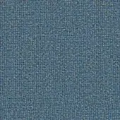 Woven fabric sample in blue-gray with a dense, irregular texture and matte finish; visible fibers create a nubby appearance.
