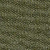 Olive green flax fabric texture with a dense, horizontal weave and heathered effect; subtle gray-green threads add depth to the plain construction.