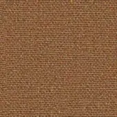 Flax fabric texture with a dense rectilinear pattern in earthy brown, accented with orange, yellow, and green flecks; Camira Main Line Flax.