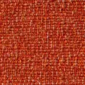 Woven fabric texture, reddish-brown and terracotta tones, irregular multi-directional weave with raised nubby yarns, Lapalma Sorrento 300 sample.
