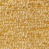 Woven fabric texture with horizontal stripes in mustard yellow and creamy beige, featuring a tight, nubby weave and matte finish.