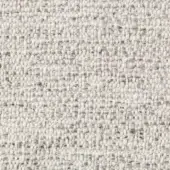 Creamy off-white woven fabric texture with heathered gray threads, dense irregular weave, matte finish, and “lapalma” fabric identification text.