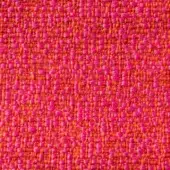 Woven fabric texture, pink and orange tones, irregular grid pattern with nubby fibers; lapalma Sorrento 903 textile sample closeup.