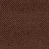 Umber fabric texture with repeating raised circular pattern in a grid, woven material, brownish-red hue, consistent color and tactile surface.
