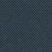Teal-blue looped fabric with raised circular pattern, umber-brown underlayer, and irregular openings; textured upholstery textile sample.