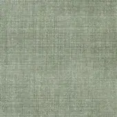 Canvas fabric sample, muted sage green, heathered texture with visible woven grid and Kvadrat label details.