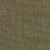 Olive green canvas fabric texture with heathered effect, Kvadrat Canvas2 964, matte finish, dense weave, visible fabric label detail.