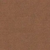 Fiord Kvadrat fabric sample, burnt orange with dark gray and black flecks, dense woven texture, studio lighting.