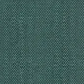 Teal and dark gray woven fabric sample features a geometric pattern of interlocking squares, dense texture, and a flat weave.