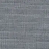 Gray woven textile with grid texture, displaying a matte finish and subtle tonal variations; linen or blend material sample.