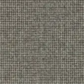 Woven gray fabric texture with heathered effect and horizontal brown lines, displaying a dense, matte grid pattern; Lapalma Nobel 60349.