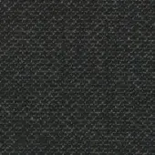 Kvadrat Re Wool fabric sample, dark gray wool blend, heathered texture with blue and black variations, matte finish, looped pile weave.
